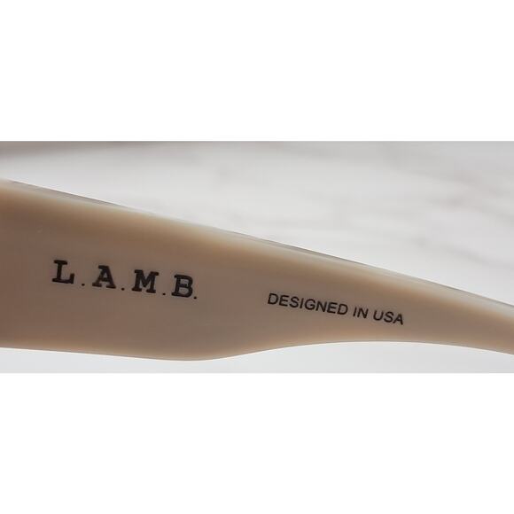 NEW Gwen Stefani L.A.M.B.  Tan & Cream Frame / Pink  Lens Women's Sunglasses - Picture 5 of 8